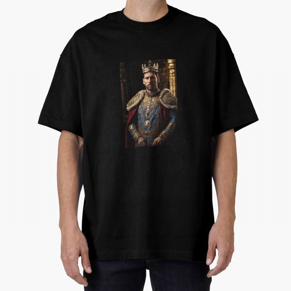 Lionel Messi, the king Oversized T-Shirt Celebrate Rivalries and Pride in the FIFA World Cup 2026 Journey through Messi, Neymar and Mbappe Highlights, Germany Pride, Vintage Soccer Flavor, Modern Football Stars, National Flags and Final Night