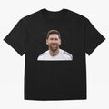 Lionel Messi smiling Oversized T-Shirt Elevate Match Day Hype around FIFA World Cup 2026 Group Stage, Neymar, Argentina, Soccer Culture, Superstar Moments, National Team Dreams and Competitive Fire; Perfect for People Who Love Argentina, Brazil,