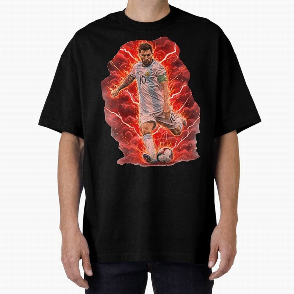 Messi Illustrated Style (HD) ¨C High Definition Design The Goat Unique Classic T-Shirt Fuel the Hype around FIFA World Cup 2026 for Fans of Messi and Cristiano Ronaldo and Argentina, Bringing Fan Favorite Moments, National Team Passion, Big Match