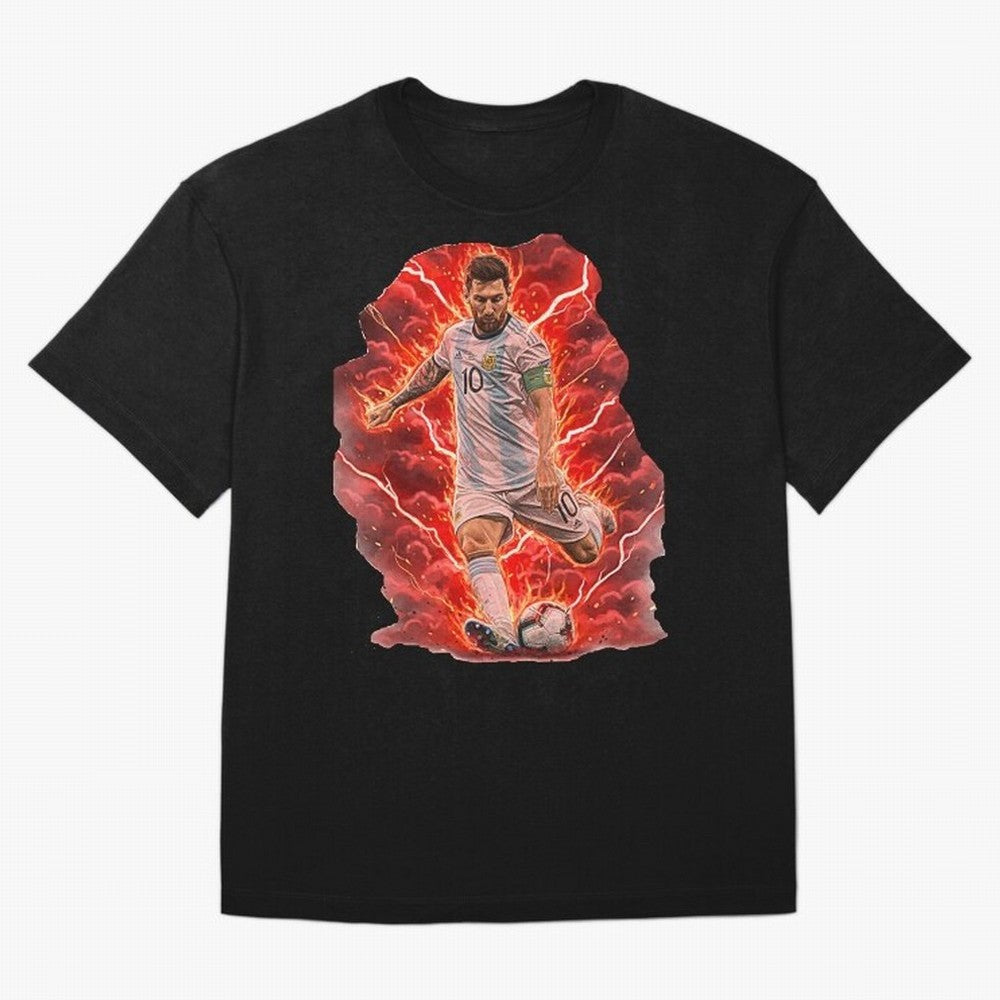 Messi Illustrated Style (HD) ¨C High Definition Design The Goat Unique Classic T-Shirt Fuel the Hype around FIFA World Cup 2026 for Fans of Messi and Cristiano Ronaldo and Argentina, Bringing Fan Favorite Moments, National Team Passion, Big Match