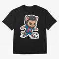 Fcb - Fc Barcelona | Cute Cat Messi with Jersey Barcelona Classic T-Shirt Carry National Pride through FIFA World Cup 2026 USA Canada Mexico for Fans of Haaland and Mbappe and Portugal, Spain and Germany, Bringing Stadium Memories, Football