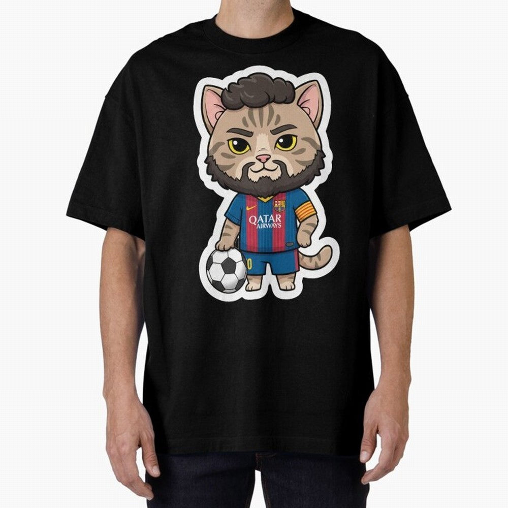 Fcb - Fc Barcelona | Cute Cat Messi with Jersey Barcelona Classic T-Shirt Make Game Day About FIFA World Cup 2026 Group Stage for Fans of Neymar, Haaland and Cristiano Ronaldo and Germany, Bringing Global Supporter Spirit, Legendary Goals, National