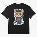 Fcb - Fc Barcelona | Cute Cat Messi with Jersey Barcelona Classic T-Shirt Make Game Day About FIFA World Cup 2026 Group Stage for Fans of Neymar, Haaland and Cristiano Ronaldo and Germany, Bringing Global Supporter Spirit, Legendary Goals, National