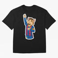 Fcb - Fc Barcelona | Cute Cat Messi with Jersey Barcelona Oversized T-Shirt Capture Stadium Memories from FIFA World Cup 2026 USA Canada Mexico Spirit, Capturing Germany, Messi and Cristiano Ronaldo, Soccer Culture, Superstar Moments, National Team