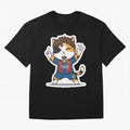 Fcb - Fc Barcelona | Cute Cat Messi with Jersey Barcelona Classic T-Shirt Make Every Match About the FIFA World Cup 2026 Group Stage Journey through Messi, CR7 and Mbappe Highlights, France and Portugal Pride, Vintage Soccer Flavor, Modern Football