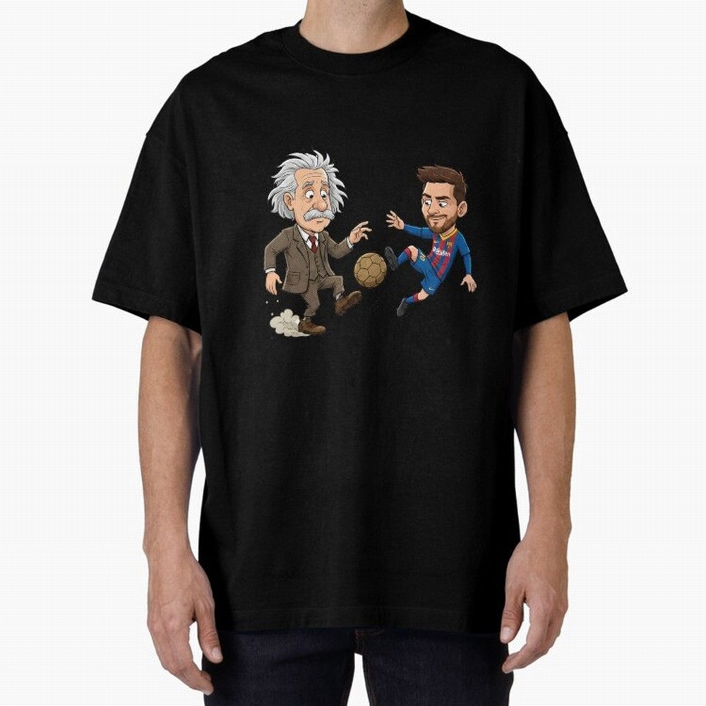 Messi the best in the world Oversized T-Shirt Share Global Football Passion for FIFA World Cup 2026, Celebrating Neymar, England, France and Netherlands, Championship Spirit, Famous Goals, Roaring Crowds and International Football Unity; Created