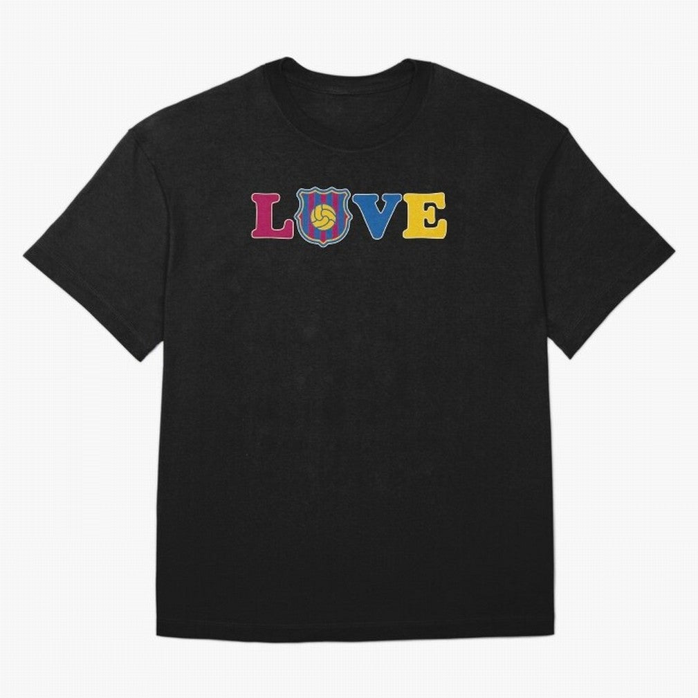Love Barcelona Oversized T-Shirt Stand Proud for Global Football Passion for FIFA World Cup 2026, Built around Mbappe and Neymar, England and Germany, Sports Nostalgia, International Competition, Famous Players and Unforgettable Victories; Built