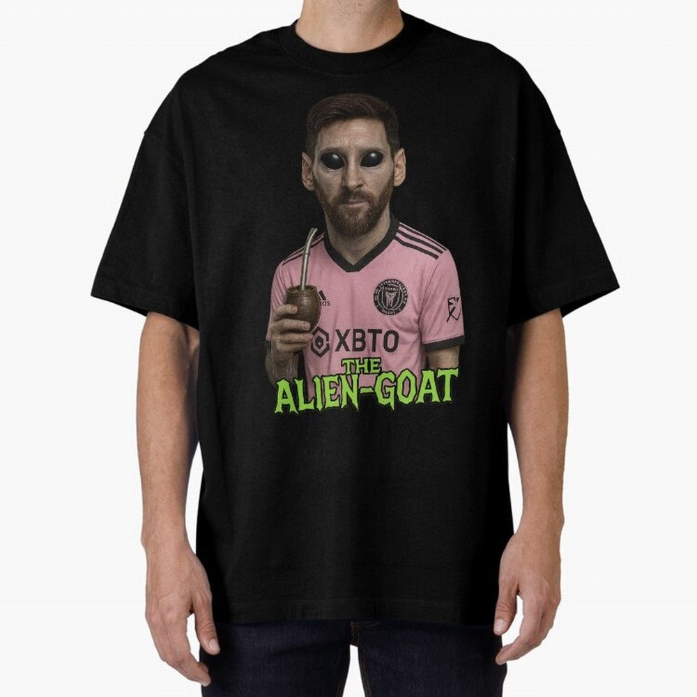 Messi Alien-GOAT: Extraterrestrial Fusion and Messi The Goat Inter Miami Jersey Classic T-Shirt Live the Energy of the FIFA World Cup 2026 USA Canada Mexico Journey through Messi and Cristiano Ronaldo Highlights, Spain and Netherlands Pride,