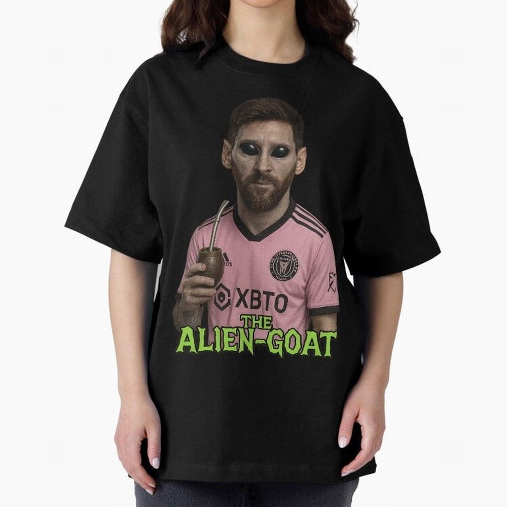 Messi Alien-GOAT: Extraterrestrial Fusion and Messi The Goat Inter Miami Jersey Classic T-Shirt Live the Energy of the FIFA World Cup 2026 USA Canada Mexico Journey through Messi and Cristiano Ronaldo Highlights, Spain and Netherlands Pride,