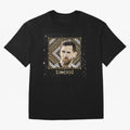 Goat Emojified Messi-Inspired Visual Tribute Essential T-Shirt Capture the FIFA World Cup 2026 Group Stage Journey through Mbappe and Neymar Highlights, France and Portugal Pride, Vintage Soccer Flavor, Modern Football Stars, National Flags and
