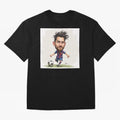 The Little Magician ¨C Caricature of Lionel Messi Oversized T-Shirt Carry National Pride through FIFA World Cup 2026 USA Canada Mexico Spirit, Highlighting Germany, Neymar, Game Day Rituals, Football Legends, Country Pride and the Road to the
