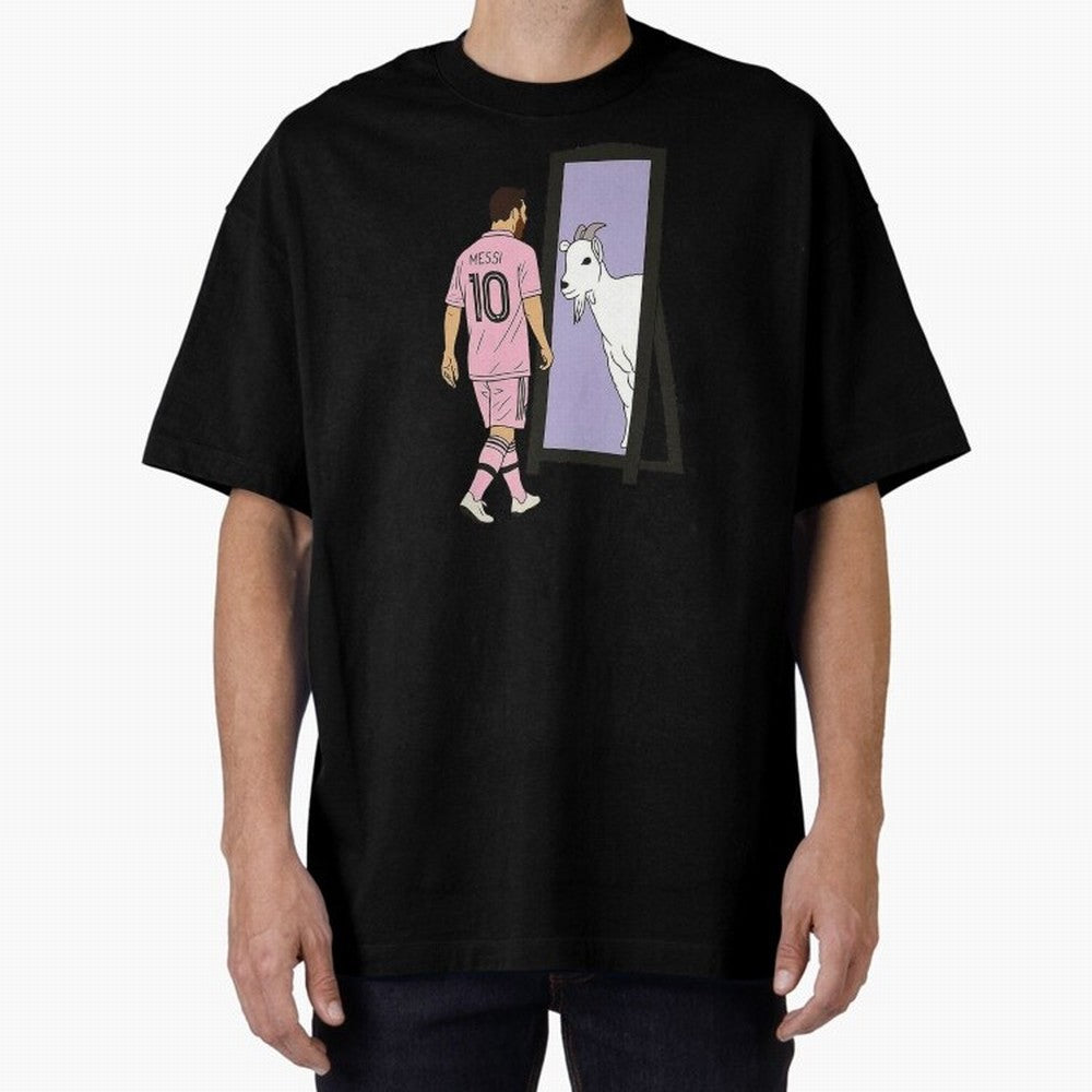 Messi Inter Miami Oversized T-Shirt Enjoy FIFA World Cup 2026 Group Stage for Fans of Neymar and Brazil, Portugal and Argentina, Bringing Vintage Soccer Flavor, Modern Football Stars, National Flags and Final Night Emotion; Created for Match Day