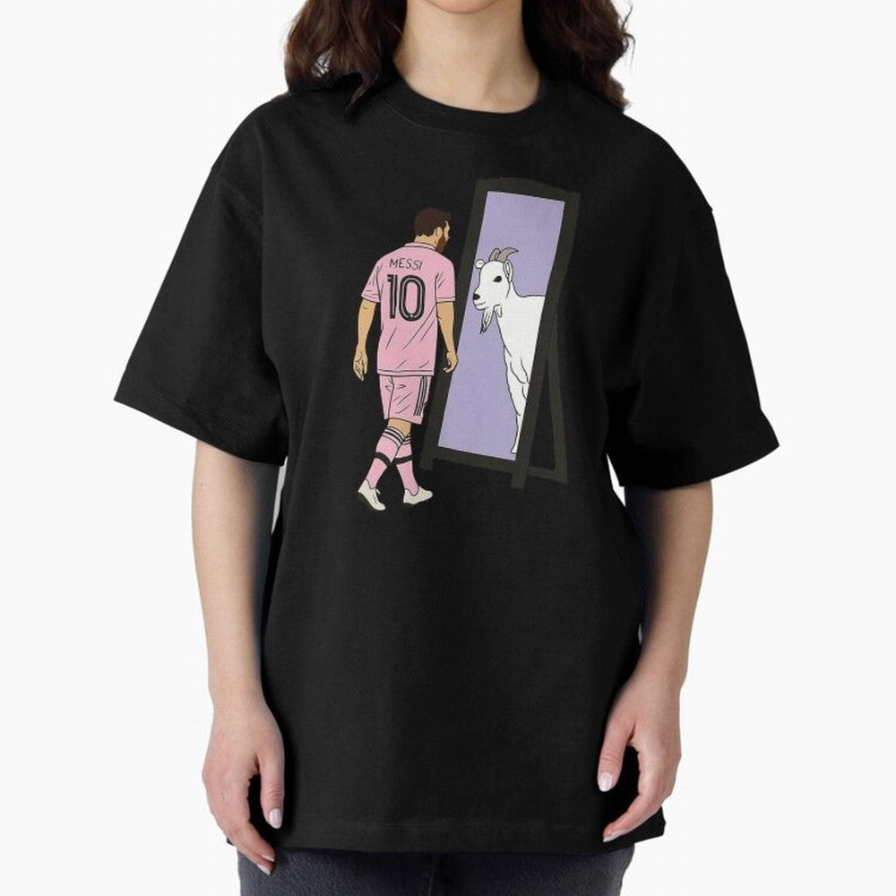 Messi Inter Miami Oversized T-Shirt Enjoy FIFA World Cup 2026 Group Stage for Fans of Neymar and Brazil, Portugal and Argentina, Bringing Vintage Soccer Flavor, Modern Football Stars, National Flags and Final Night Emotion; Created for Match Day
