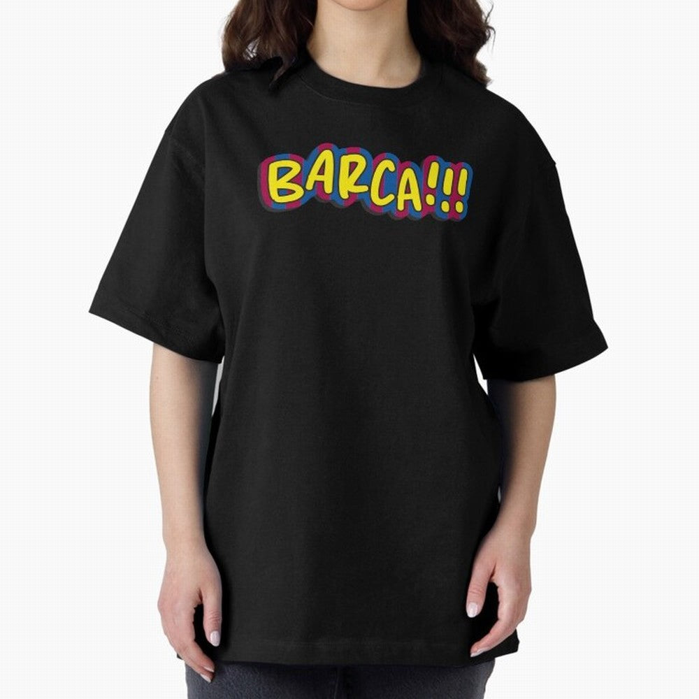 FC Barcelona Barca Oversized T-Shirt Bring World Football Passion into FIFA World Cup 2026 for Fans of CR7 and Messi and Portugal, Bringing Goal Celebration Energy, Supporter Heritage, Football Icons and Worldwide Tournament Joy; Made for Die Hard