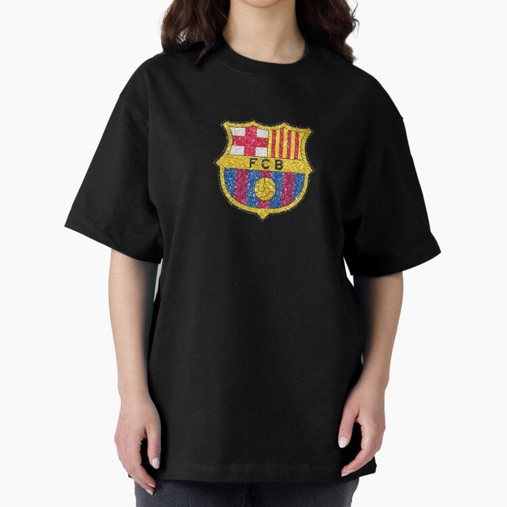 barca glitter logo Oversized T-Shirt Back Your Heroes with FIFA World Cup 2026 Group Stage Made for Messi, Neymar and Mbappe, Spain and Netherlands Energy, Goal Celebration Energy, Supporter Heritage, Football Icons and Worldwide Tournament Joy;