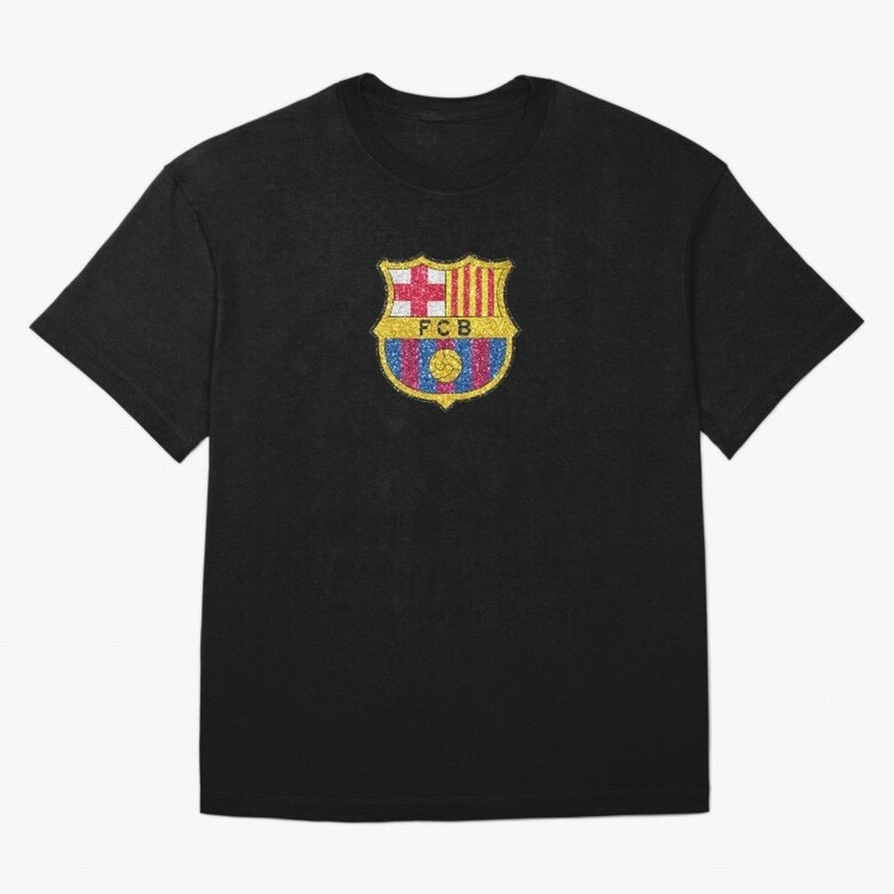 barca glitter logo Oversized T-Shirt Back Your Heroes with FIFA World Cup 2026 Group Stage Made for Messi, Neymar and Mbappe, Spain and Netherlands Energy, Goal Celebration Energy, Supporter Heritage, Football Icons and Worldwide Tournament Joy;