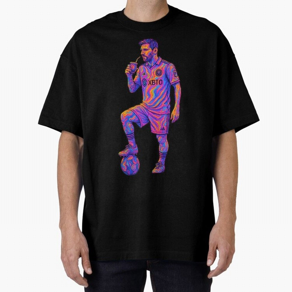 Messi Mate Vibes: Psychedelic Art by the GOAT Inter Miami Classic T-Shirt Celebrate Rivalries and Pride in the FIFA World Cup 2026 Group Stage Journey through Cristiano Ronaldo Highlights, France Pride, Supporter Pride, Iconic Celebrations,