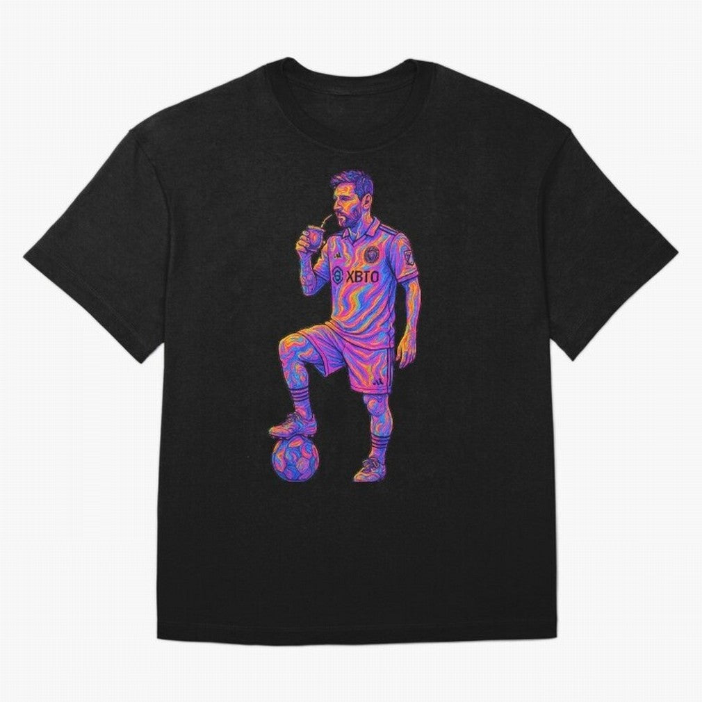 Messi Mate Vibes: Psychedelic Art by the GOAT Inter Miami Classic T-Shirt Celebrate Rivalries and Pride in the FIFA World Cup 2026 Group Stage Journey through Cristiano Ronaldo Highlights, France Pride, Supporter Pride, Iconic Celebrations,