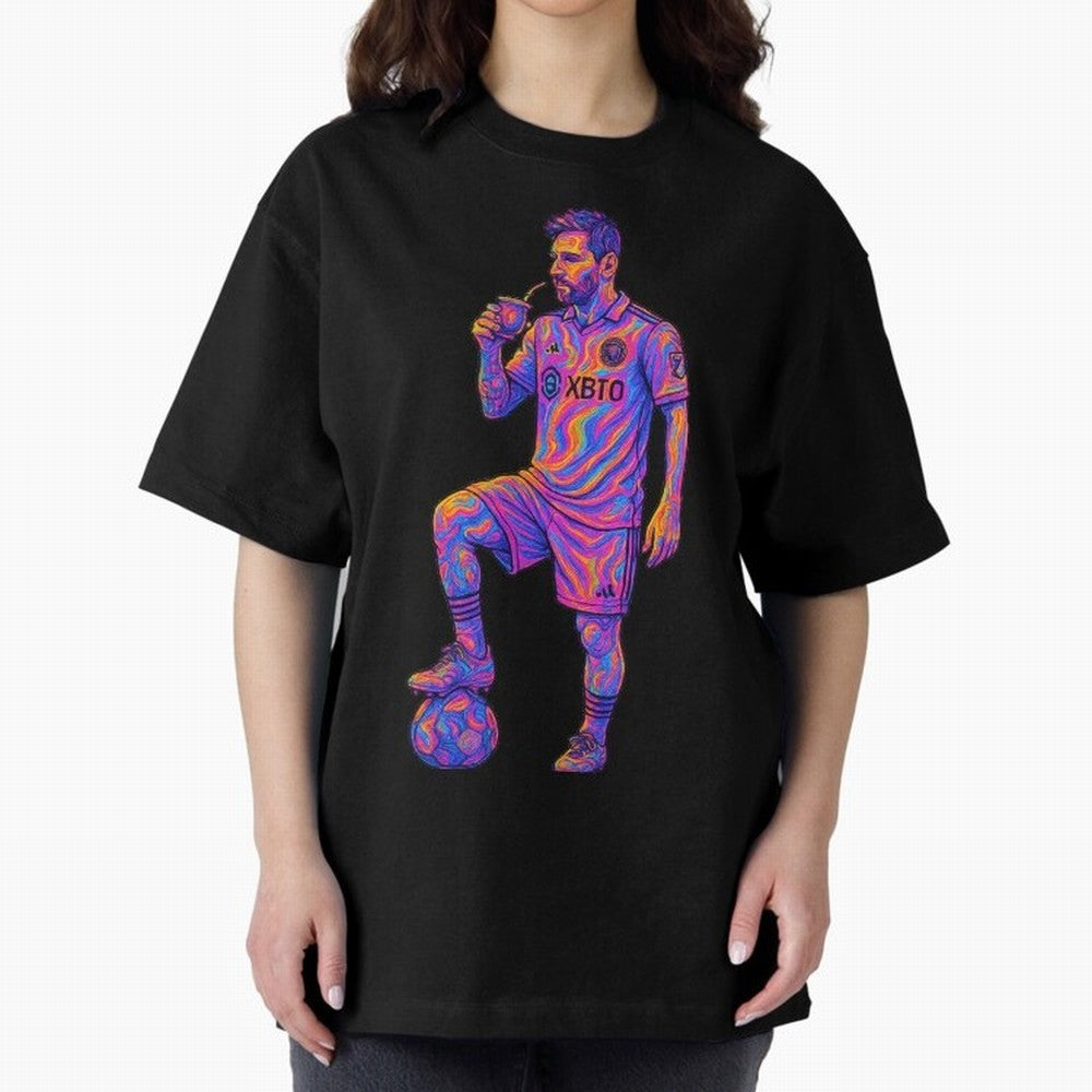 Messi Mate Vibes: Psychedelic Art by the GOAT Inter Miami Classic T-Shirt Celebrate Rivalries and Pride in the FIFA World Cup 2026 Group Stage Journey through Cristiano Ronaldo Highlights, France Pride, Supporter Pride, Iconic Celebrations,