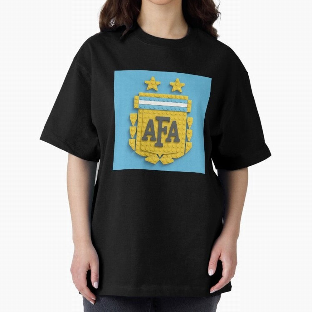 Argentina Blocks Oversized T-Shirt Show Your Tournament Heart for Match Day Hype around FIFA World Cup 2026 Group Stage, Cristiano Ronaldo, Portugal, Football History, Final Match Energy, Crowd Noise and Once in a Lifetime Moments; Created for