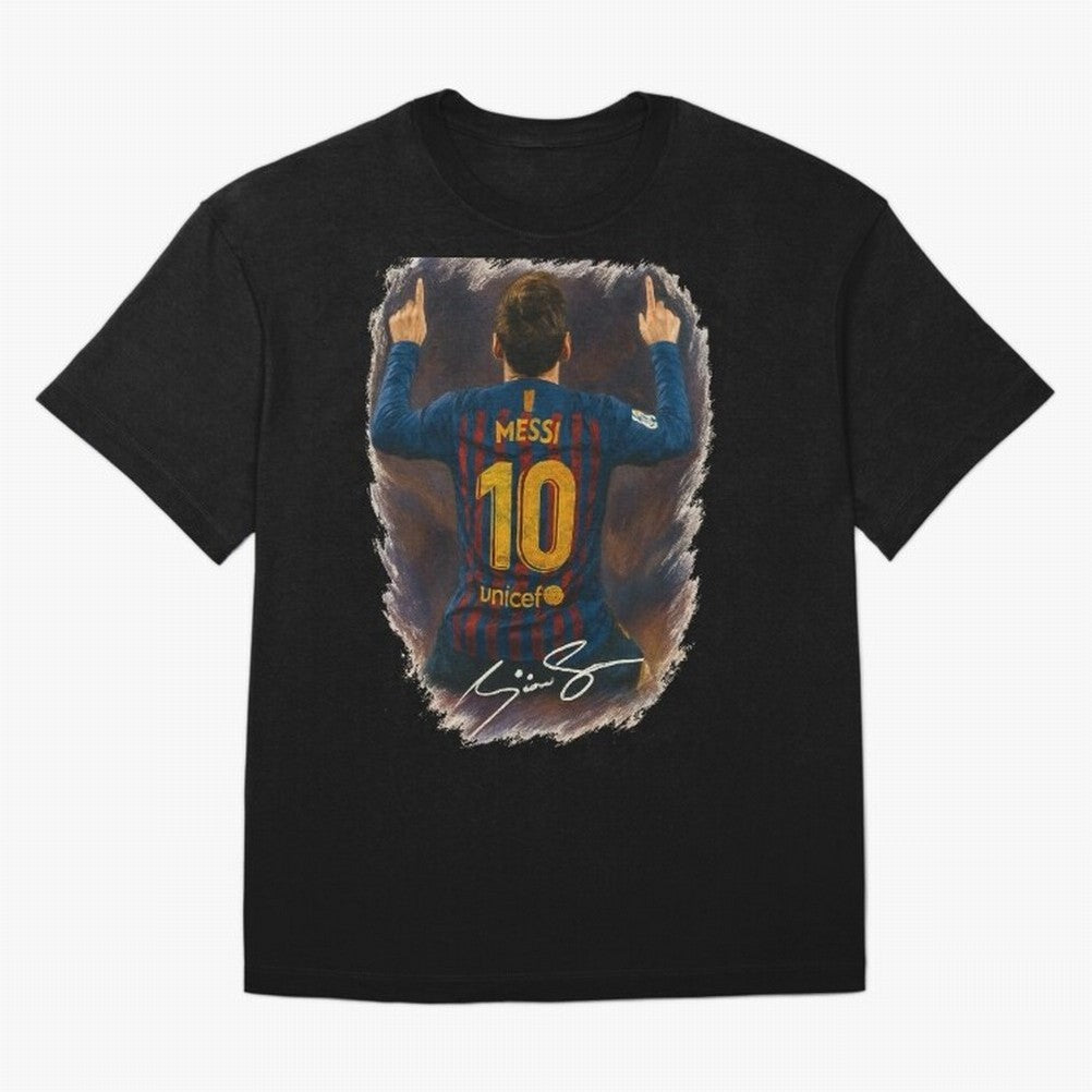 Lionel Messi Barcelona Tribute ¨C Iconic Number 10 Celebration Art Print Classic T-Shirt Feel International Energy from the FIFA World Cup 2026 Group Stage Journey through Cristiano Ronaldo, Haaland and CR7 Highlights, Spain and Netherlands Pride,