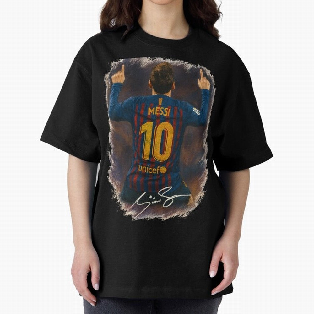 Lionel Messi Barcelona Tribute ¨C Iconic Number 10 Celebration Art Print Classic T-Shirt Feel International Energy from the FIFA World Cup 2026 Group Stage Journey through Cristiano Ronaldo, Haaland and CR7 Highlights, Spain and Netherlands Pride,