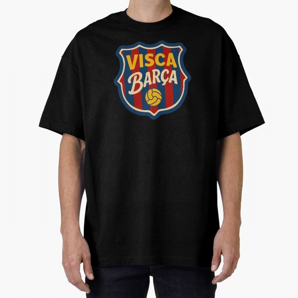 FC Barcelona Visca Barca Badge Classic T-Shirt Support Iconic Players in FIFA World Cup 2026 for Fans of Mbappe and Neymar and Argentina, Bringing Champion Mindset, Group Stage Buzz, Knockout Tension and Passionate Fan Culture; Perfect for Fans,