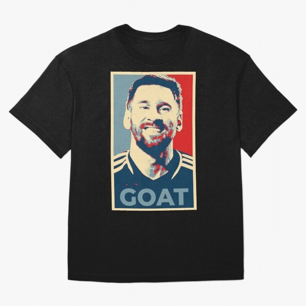 Messi - Hope Oversized T-Shirt Celebrate Classic Football Spirit in Match Day Hype around FIFA World Cup 2026, Haaland, Argentina, France and Brazil, Vintage Soccer Flavor, Modern Football Stars, National Flags and Final Night Emotion; Made for Die