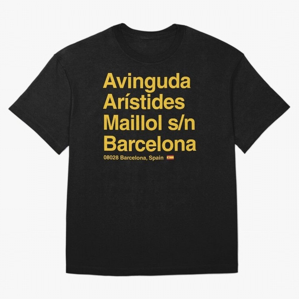 FC Barcelona Futbol Soccer Stadium Street Address Classic T-Shirt Enjoy the Biggest Football Party of Global Football Passion for FIFA World Cup 2026 USA Canada Mexico, Inspired by Haaland, Argentina, Worldwide Fan Energy, Dramatic Goals, Stadium