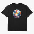 Football Soccer Ball Watercolor Illustration Drawing Classic T-Shirt Capture the FIFA World Cup 2026 Journey through Messi and Cristiano Ronaldo Highlights, Argentina Pride, Champion Mindset, Group Stage Buzz, Knockout Tension and Passionate Fan