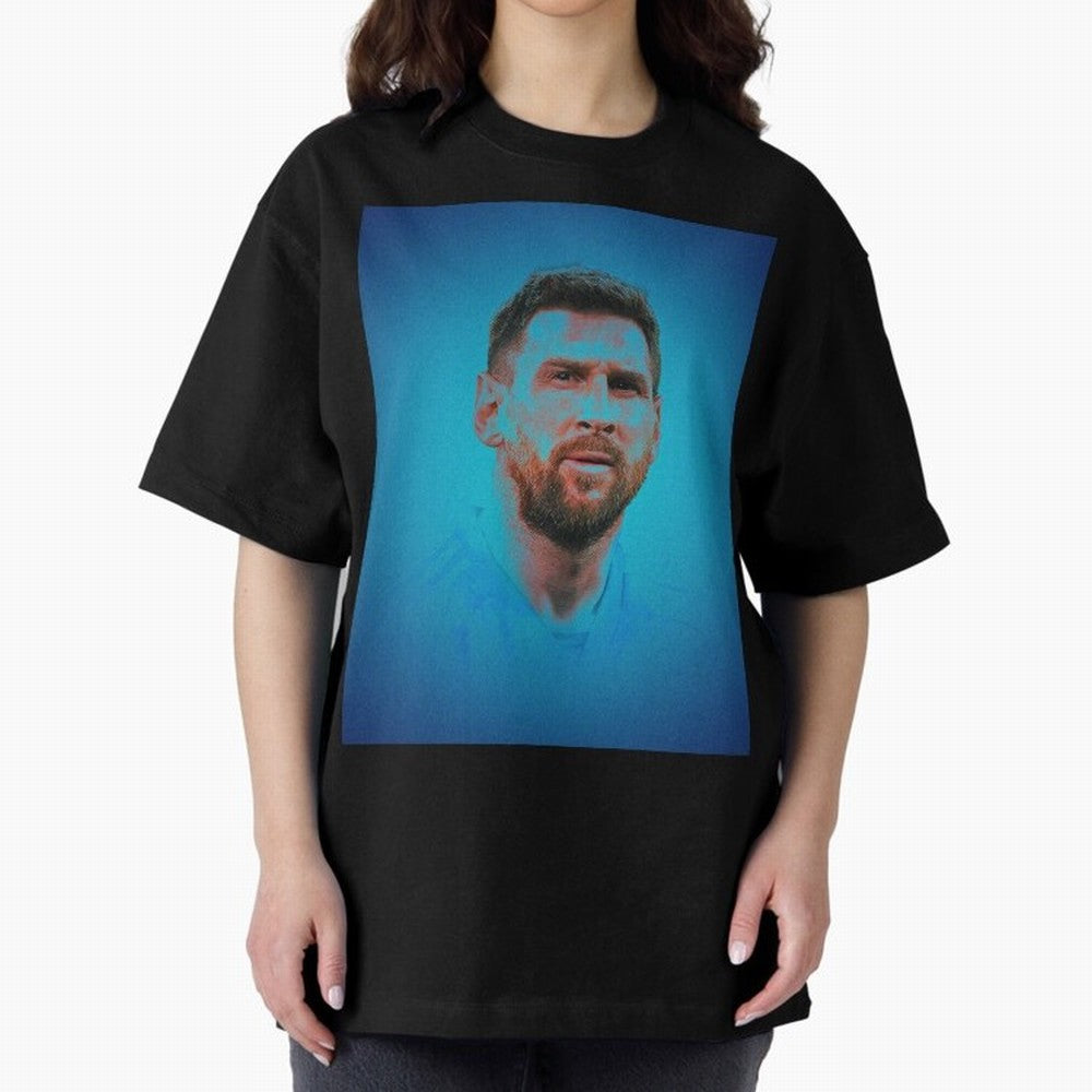 Messi: The Undisputed GOAT Oversized T-Shirt Feel International Energy from Global Football Passion for FIFA World Cup 2026, Driven by Cristiano Ronaldo, Haaland and CR7, France, Stadium Memories, Football Loyalty, International Chants and
