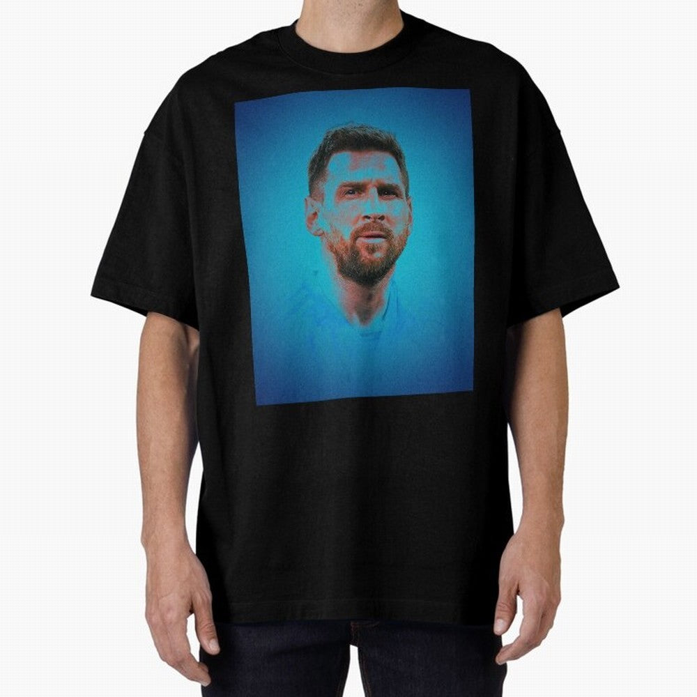 Messi: The Undisputed GOAT Oversized T-Shirt Feel International Energy from Global Football Passion for FIFA World Cup 2026, Driven by Cristiano Ronaldo, Haaland and CR7, France, Stadium Memories, Football Loyalty, International Chants and