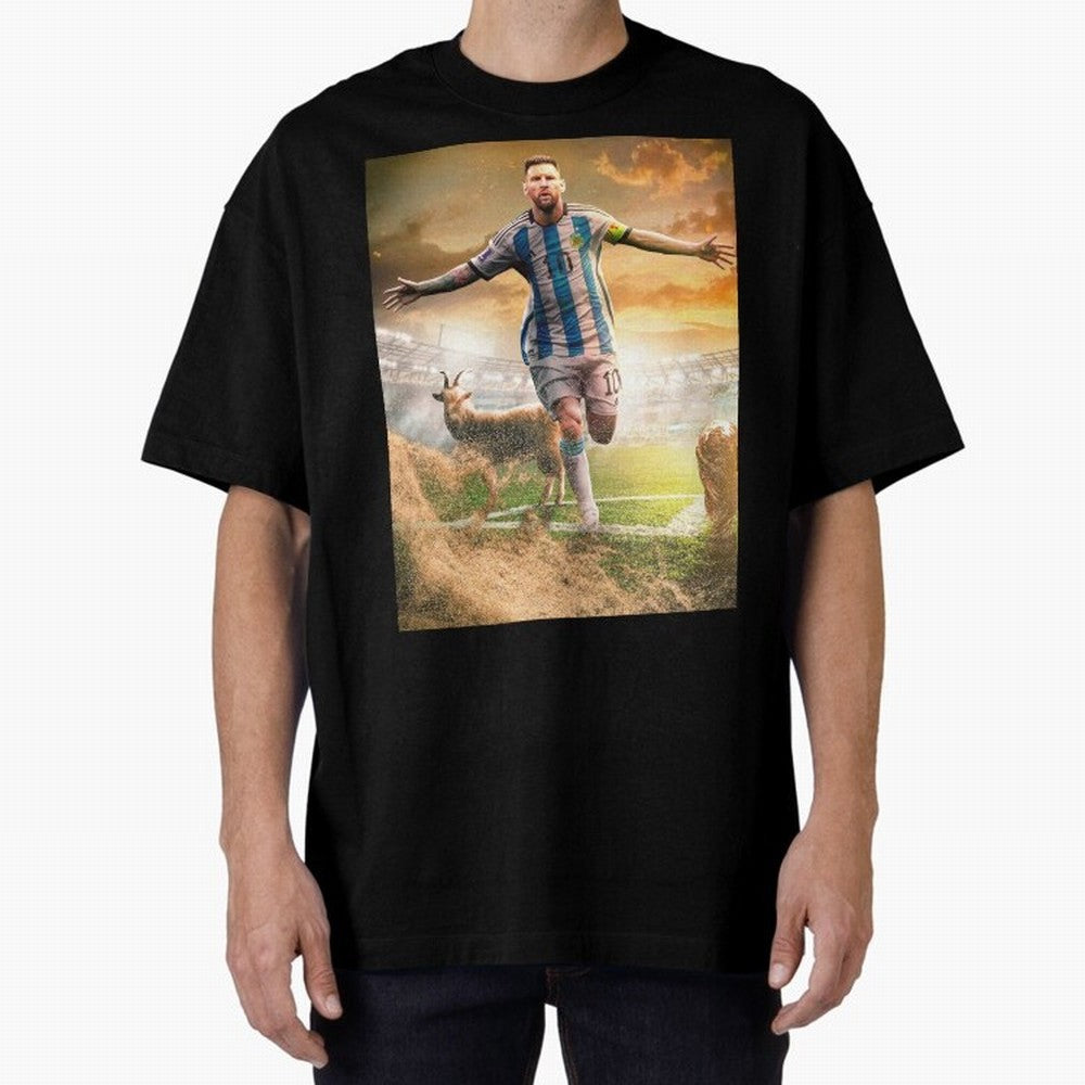 Messi: The Undisputed GOAT Classic T-Shirt Refresh Match Day Hype around FIFA World Cup 2026, Cristiano Ronaldo, Brazil, Match Day Excitement, Supporter Culture, Golden Goals and Global Football Passion; Perfect for Supporters Who Want Bold