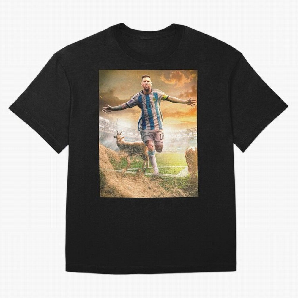Messi: The Undisputed GOAT Classic T-Shirt Refresh Match Day Hype around FIFA World Cup 2026, Cristiano Ronaldo, Brazil, Match Day Excitement, Supporter Culture, Golden Goals and Global Football Passion; Perfect for Supporters Who Want Bold