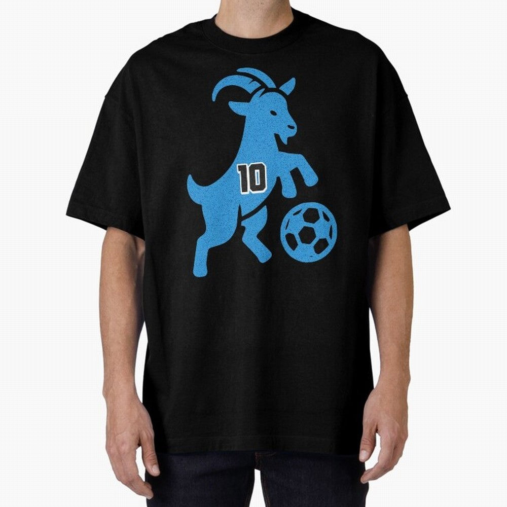 GOAT 10 Football Oversized T-Shirt Turn Football Passion into Global Football Passion for FIFA World Cup 2026 Group Stage, Inspired by Mbappe and Neymar, Netherlands, Stadium Chants, National Pride, Trophy Dreams and Unforgettable Football