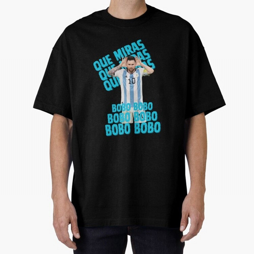 LEONEL MESSI Oversized T-Shirt Make Every Kick Count in Match Day Hype around FIFA World Cup 2026 Group Stage, Cristiano Ronaldo, Haaland and CR7, Argentina, Worldwide Fan Energy, Dramatic Goals, Stadium Lights and Championship Celebrations; Ideal