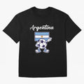 ARGENTINA - Dabbing Football Soccer Ball - ARGENTINA Oversized T-Shirt Capture Stadium Memories from FIFA World Cup 2026 Group Stage Spirit, Inspired by Netherlands, Messi, Stadium Memories, Football Loyalty, International Chants and Championship