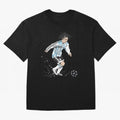 Lionel Messi runner Oversized T-Shirt Share Match Day Hype around FIFA World Cup 2026 USA Canada Mexico, Cristiano Ronaldo, Germany, Championship Spirit, Famous Goals, Roaring Crowds and International Football Unity; Made for Collectors Who Enjoy