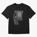 Lionel Messi Black and White Version Oversized T-Shirt Bring Home FIFA World Cup 2026 Group Stage Spirit, with Portugal, Spain and Germany, Messi and Cristiano Ronaldo, Soccer Culture, Superstar Moments, National Team Dreams and Competitive Fire;