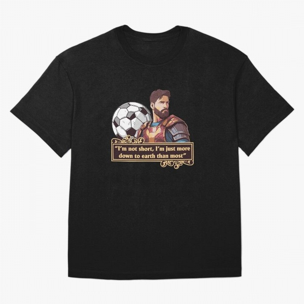 Messi Down To Earth Graphic Essential T-Shirt Follow Global Football Passion for FIFA World Cup 2026 USA Canada Mexico, Driven by Haaland and Mbappe, Spain, Football Festival Excitement, Trophy Ambitions, Country Rivalries and Star Player Buzz;