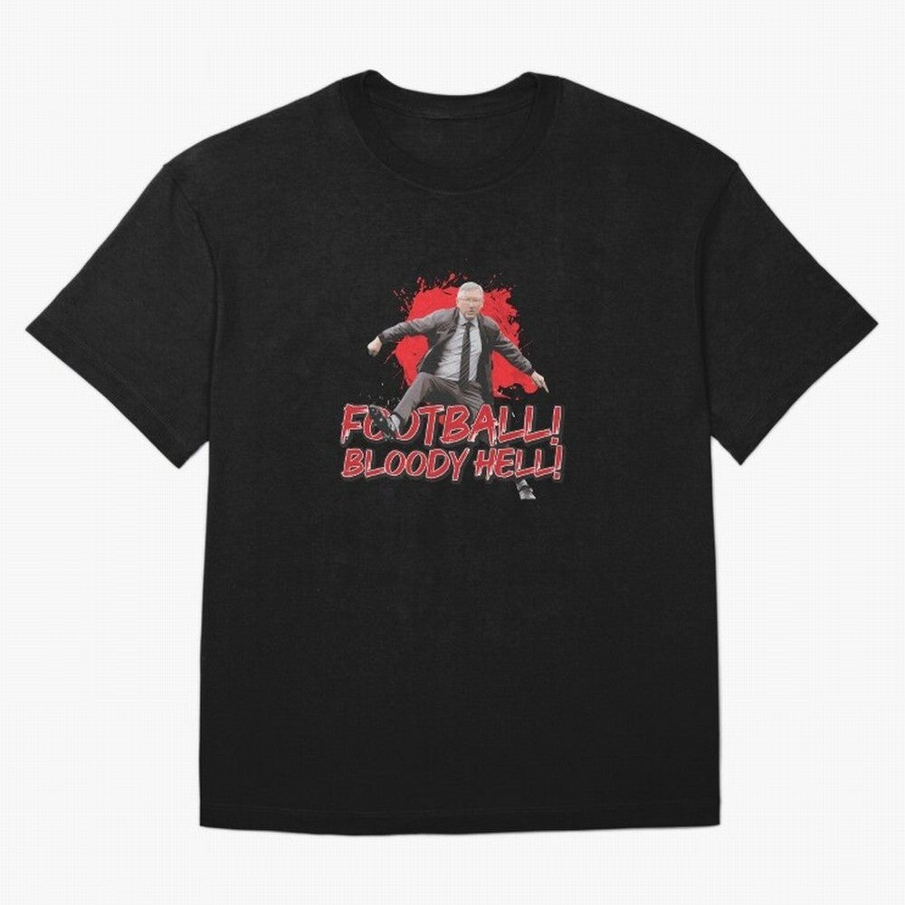 Sir Alex Ferguson - FOOTBALL BLOODY HELL! Essential T-Shirt Make Game Day About the FIFA World Cup 2026 Group Stage Journey through Cristiano Ronaldo, Haaland and CR7 Highlights, France and Portugal Pride, Vintage Soccer Flavor, Modern Football