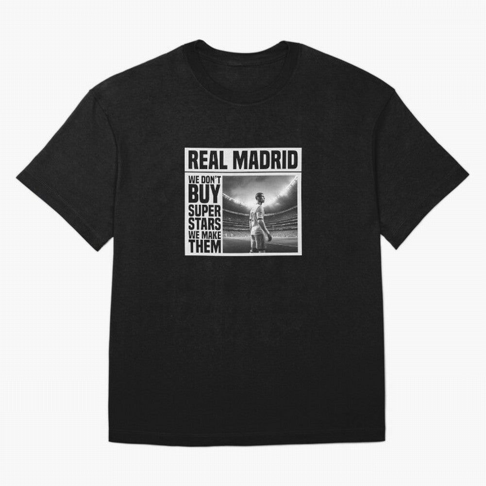 Real Madrid Makes Superstars Essential T-Shirt Relive Legendary Nights from FIFA World Cup 2026 USA Canada Mexico for Fans of Cristiano Ronaldo and France, Bringing Football Passion, Legendary Performances, Festival Vibes and Supporter Community;
