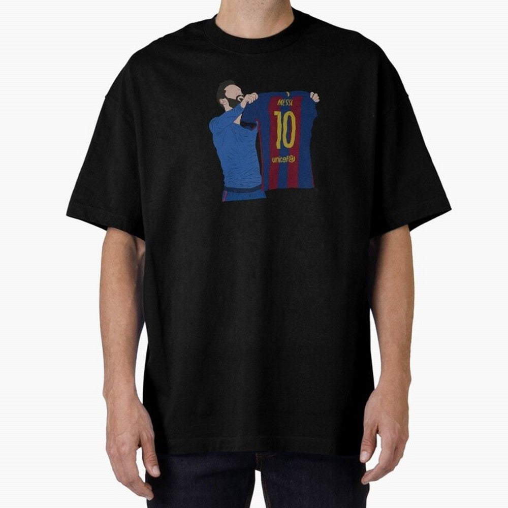Lionel Messi | Barcelona legend Oversized T-Shirt Celebrate Supporters United by FIFA World Cup 2026 USA Canada Mexico Driven by CR7, Argentina and Brazil Energy, Stadium Memories, Football Loyalty, International Chants and Championship Tradition;