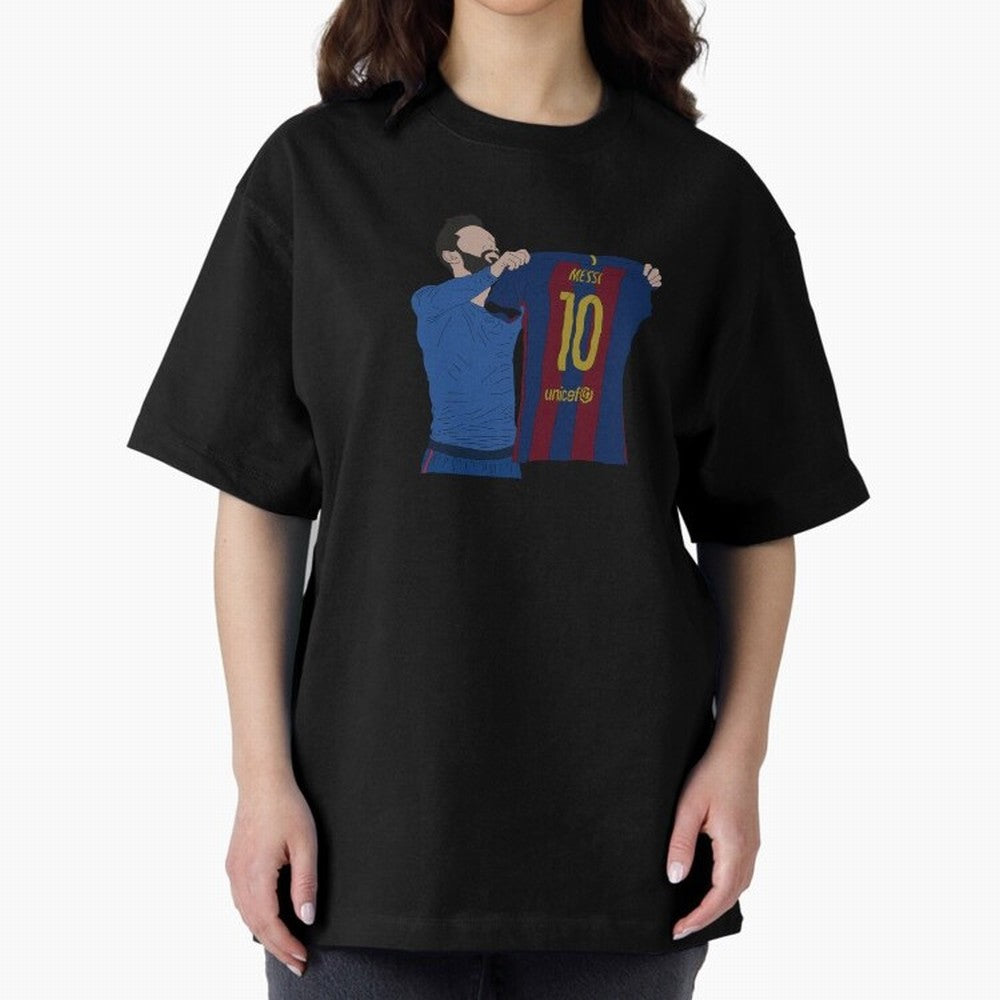 Lionel Messi | Barcelona legend Oversized T-Shirt Celebrate Supporters United by FIFA World Cup 2026 USA Canada Mexico Driven by CR7, Argentina and Brazil Energy, Stadium Memories, Football Loyalty, International Chants and Championship Tradition;