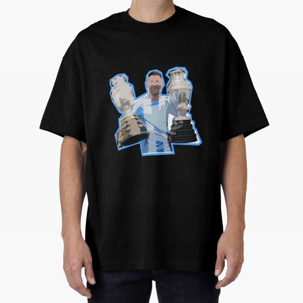 Leo Messi Double Copa Classic T-Shirt Bring Trophy Dreams to Match Day Hype around FIFA World Cup 2026 USA Canada Mexico, Cristiano Ronaldo, Argentina, Supporter Pride, Iconic Celebrations, Legendary Names and Global Match Day Energy; Made for