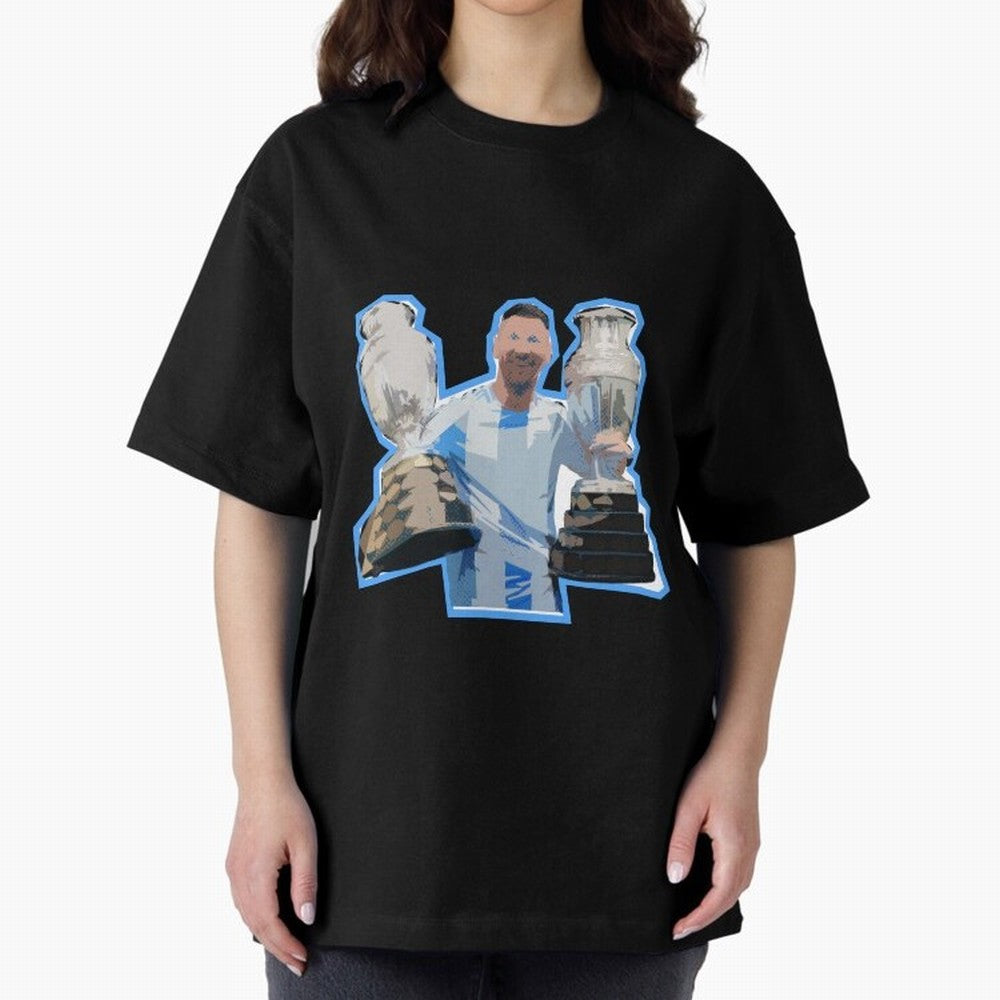 Leo Messi Double Copa Classic T-Shirt Bring Trophy Dreams to Match Day Hype around FIFA World Cup 2026 USA Canada Mexico, Cristiano Ronaldo, Argentina, Supporter Pride, Iconic Celebrations, Legendary Names and Global Match Day Energy; Made for