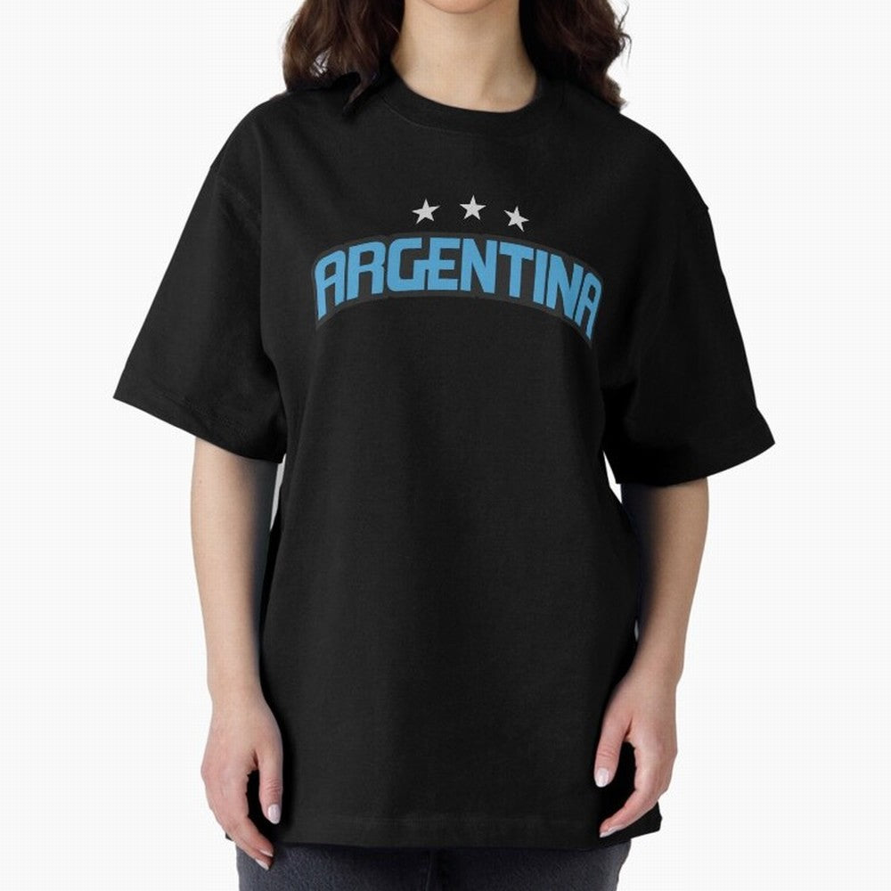 Argentina 3 Stars Classic T-Shirt Celebrate Rivalries and Pride in Match Day Hype around FIFA World Cup 2026, Messi, CR7 and Mbappe, Portugal, Spain and Germany, Stadium Memories, Football Loyalty, International Chants and Championship Tradition;