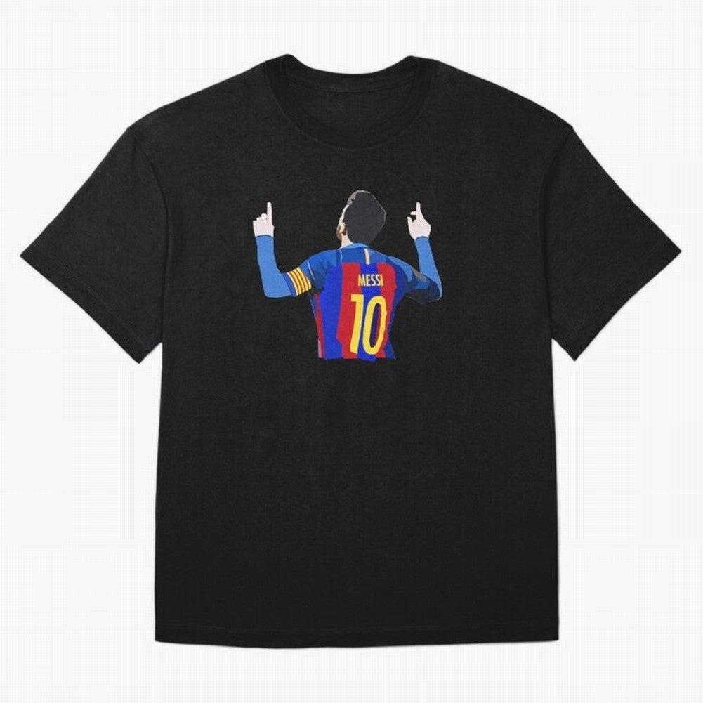 Lionel Messi vector art Oversized T-Shirt Show Love for Legendary Goals in Match Day Hype around FIFA World Cup 2026 USA Canada Mexico, Messi, Argentina and Brazil, Classic Soccer Heritage, Championship Pressure, Fan Loyalty and International