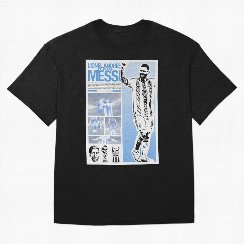 The Flea Lionel Messi Oversized T-Shirt Back the Journey through FIFA World Cup 2026 Group Stage Spirit, Capturing France and Portugal, Messi and Cristiano Ronaldo, Worldwide Fan Energy, Dramatic Goals, Stadium Lights and Championship Celebrations;