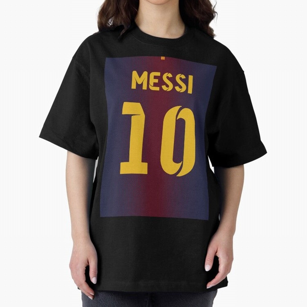 Barcelona 2012 Jersey Messi 10 Oversized T-Shirt Make Game Day About FIFA World Cup 2026 USA Canada Mexico for Fans of Mbappe and Neymar and Germany, Bringing Classic Soccer Heritage, Championship Pressure, Fan Loyalty and International Pride;